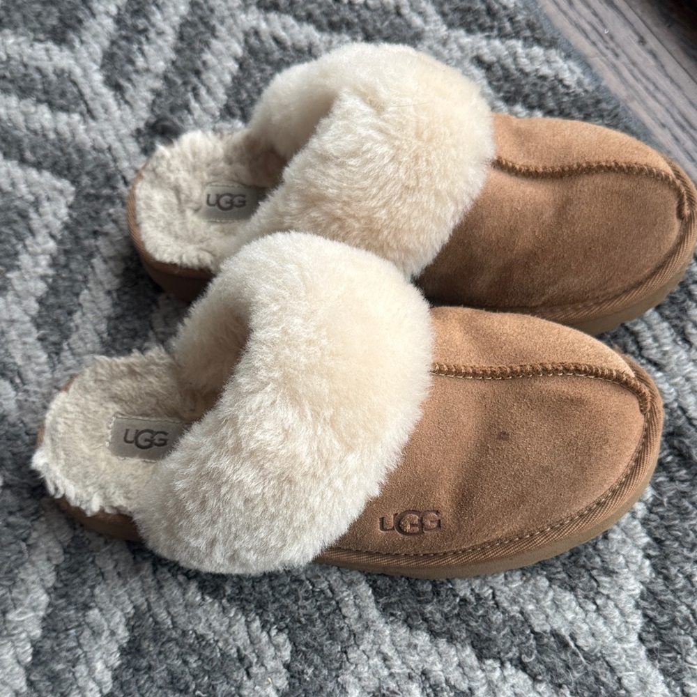 UGG Chestnut Sheepskin Clogs